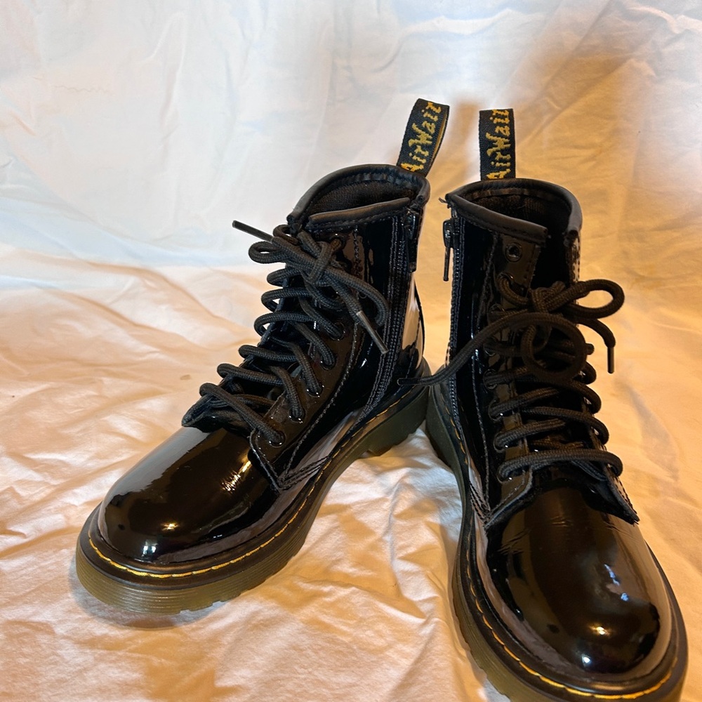Dr. Martens Black Patent Leather Boots